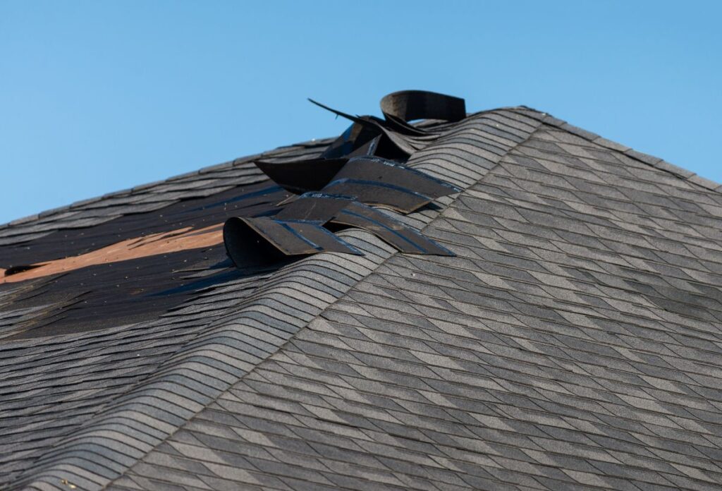 shingles coming off after storm damage